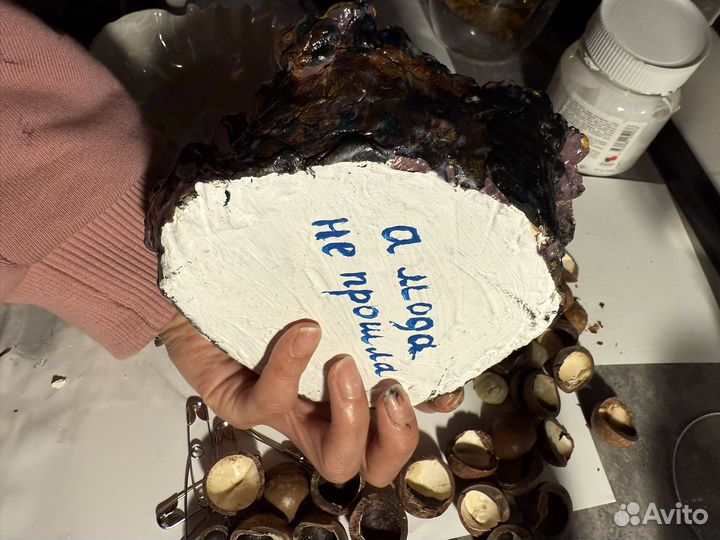 Пепельница из глины