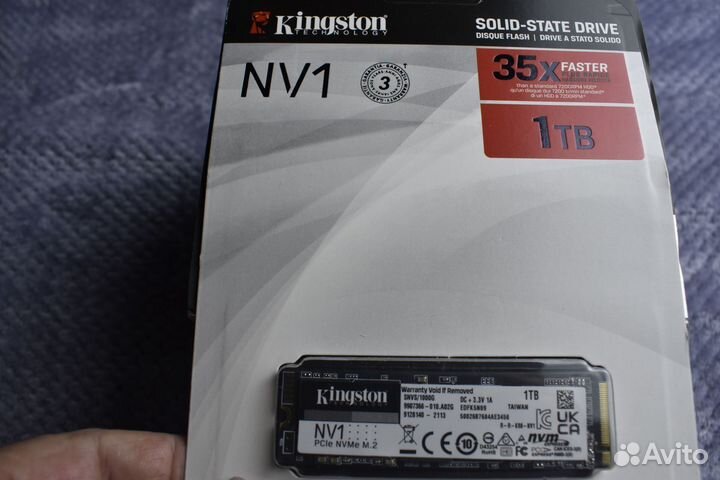 SSD 1TB M.2 2280 Kingston NVMe Новый с Гарантией