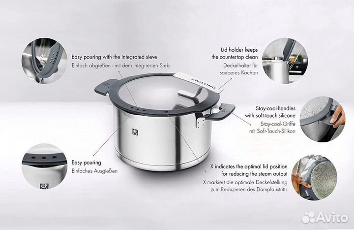 Набор кастрюль Zwilling Simplify 5 предметов