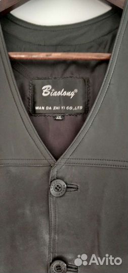 Жилетка из натуральной кожи