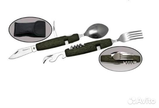 Мультитул походный/столовый набор 6 в 1