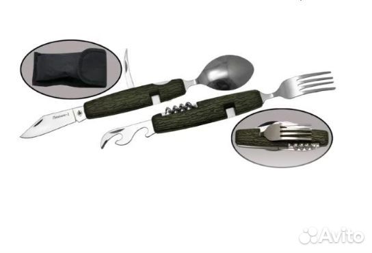 Мультитул походный/столовый набор 6 в 1