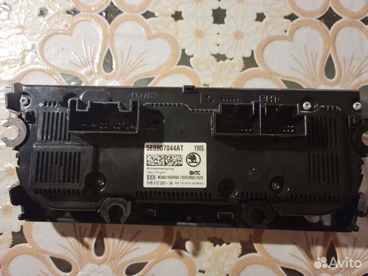 Блок управления климатом skoda octavia a7 fl