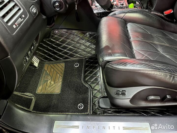 3D ковры из экокожи для Infiniti QX70 2016