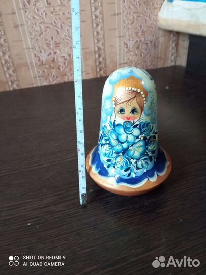 Матрешка-неваляшка, деревянный сувенир