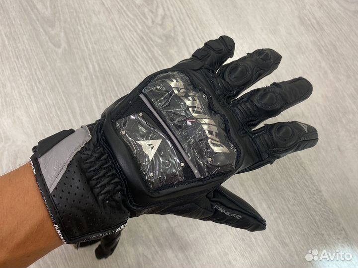 Мото вело перчатки кожаные мужские Dainese