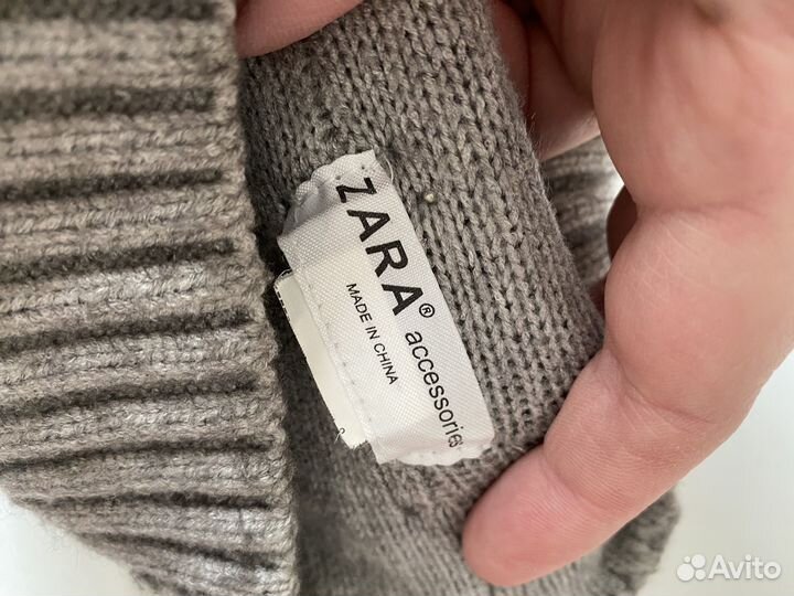 Шапка и перчатки Zara 5-7 лет