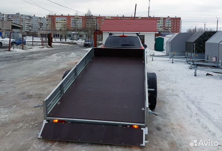 Оцинкованный прицеп самосвальный 3.5х1.5 R13