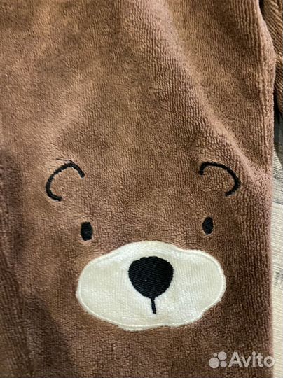 Велюровый плюшевый костюм медвежонок для мальчика