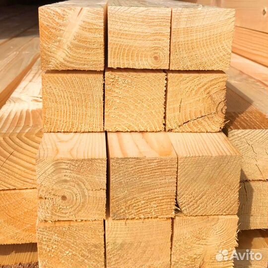 Брус нормальной влажности, 100х150мм, лиственница
