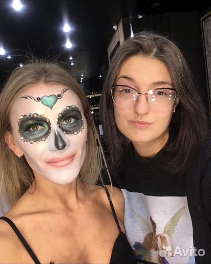 Грим и Макияж на Хэллоуин (фейс-арт)