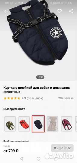 Одежда для собак