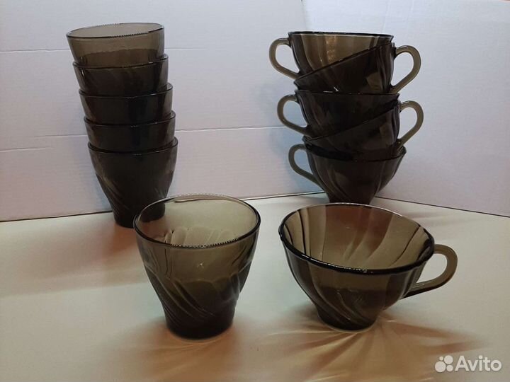 Чайные чашки, низкие стаканы Франция 125мл