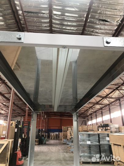 Стеллаж разборный металлический нержавейка