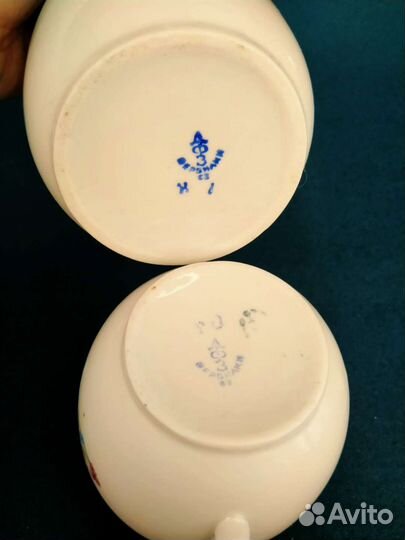 Чайник/кофейник и молочник Вербилки