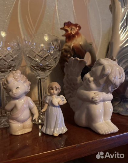 Фарфор статуэтки ангел