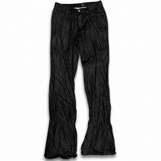 Just cavalli waxed flared jeans
