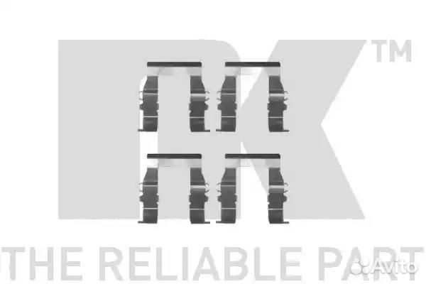 Пластина прижимная тормозных колодок передних комп