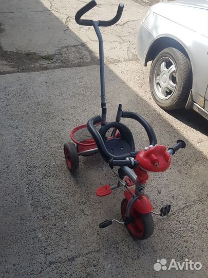 Трех колесный велосипед детский с ручкой