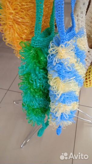 Мочалки ручной вязки