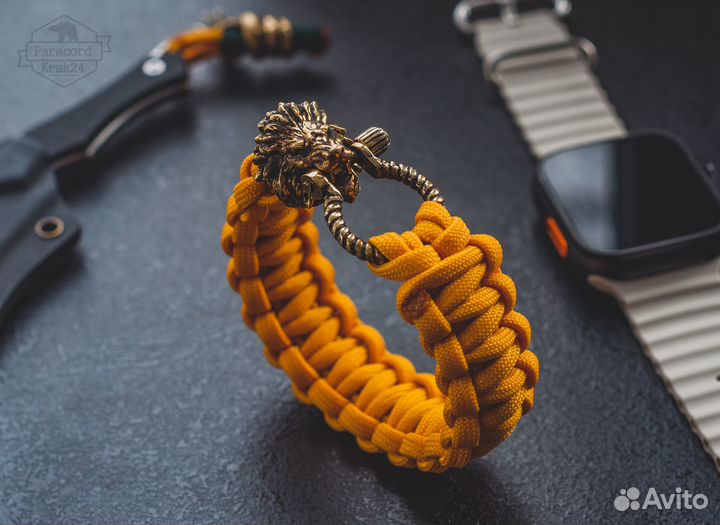 Браслет из паракорда авторский замок Лион