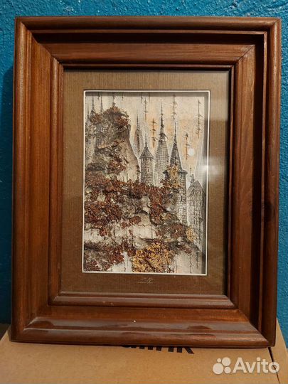 Картина на бересте авторская Фаргиев