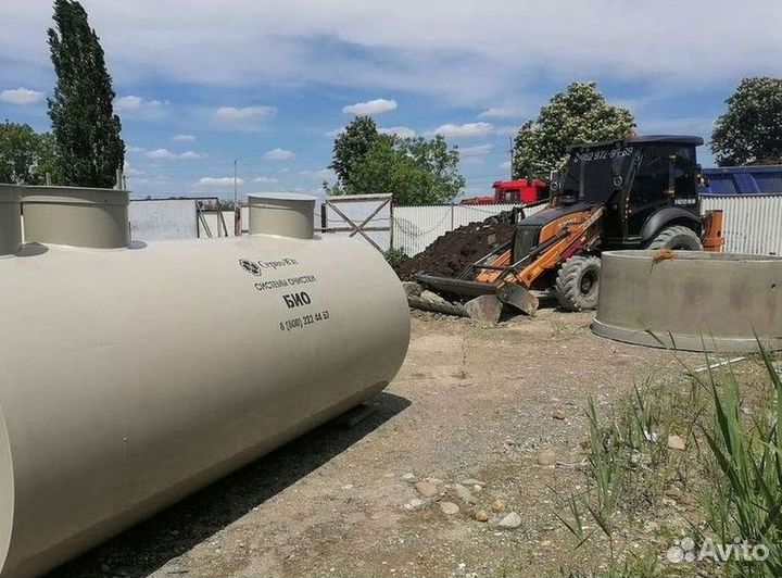 Установка канализации септик под ключ