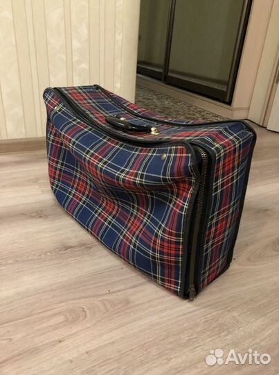 Чемодан в клетку СССР винтаж