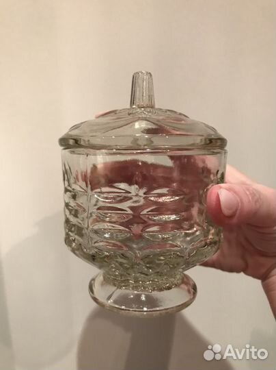 Вазочка на ножке (сахарница) винтаж 60 х г