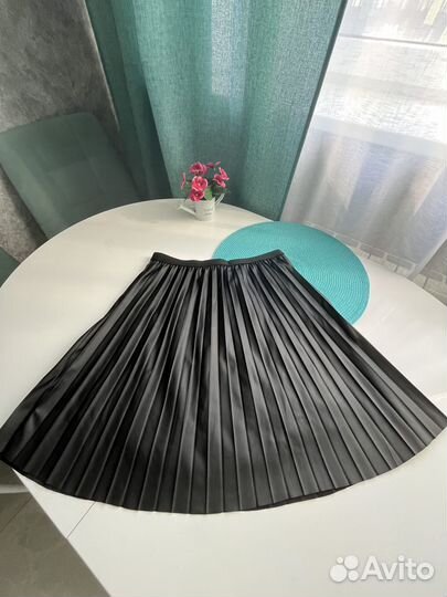 Юбка кожаная для девочки 158