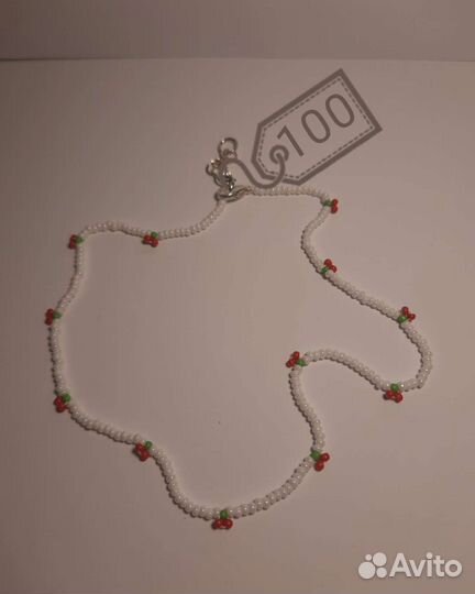 Ожерелье из бисера Чокер из бисера Бусы из бисера