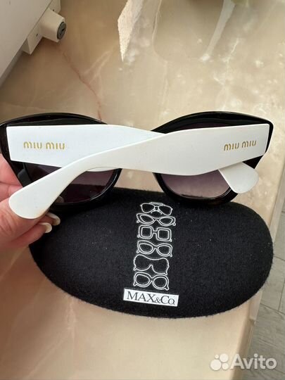 Очки женские miu miu и чехол Max&Co