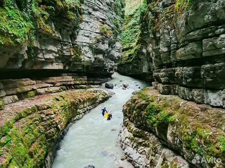 Самый большой каньон Абхазии, купание в Гагре