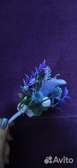 Свадебные атрибуты- бутоньерка, подушка для колец