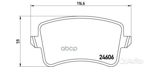 Колодки тормозные дисковые зад P85099 Brembo