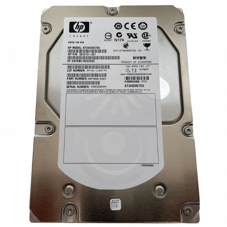 [581313-001] Жесткий Диск Hp 450gb Sas 3,5" Hdd 581313-001