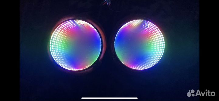RGB фары с эффектом бесконечности ваз 2106