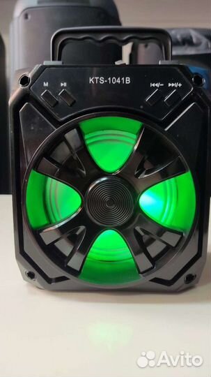 Колонка деревянная KTS-1041B чёрная