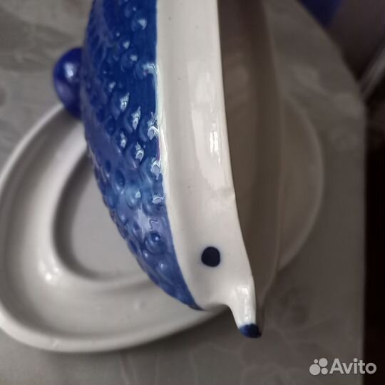 Масленка ёжик гжель рфз