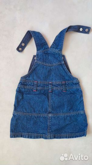 Комбинезон джинсовый сарафан lupilu