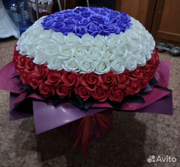 Букеты из мыльных цветов,101 роза