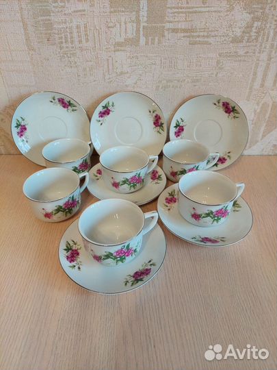 Сервиз чайный сервиз кофейный 12 предметов