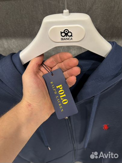 Зип худи ralph lauren синее