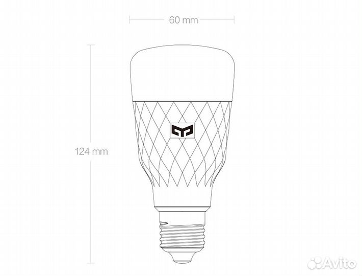 Умная светодиодная лампочка Yeelight Smart LED