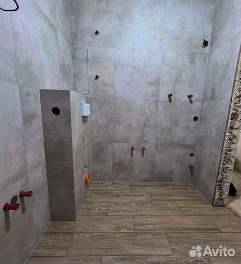 Укладка плитки, ремонт ванной