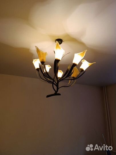 Люстра потолочная бу