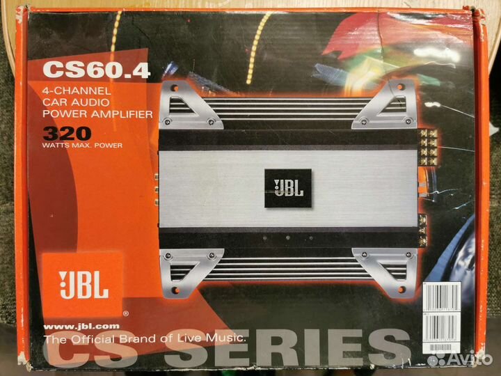 Автомобильный усилитель звука 4 канальный JBL