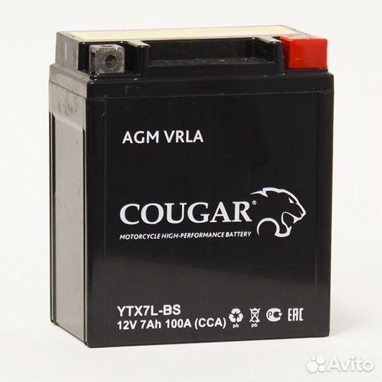 Аккумулятор Cougar ytx7l-BS 7 Ач