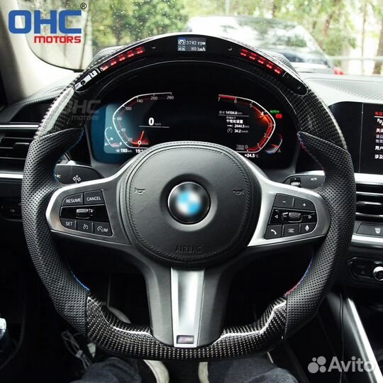 Руль M-Performance карбон дисплей BMW 3 серия G20