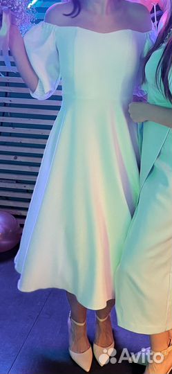 Белое платье на роспись 42, 46